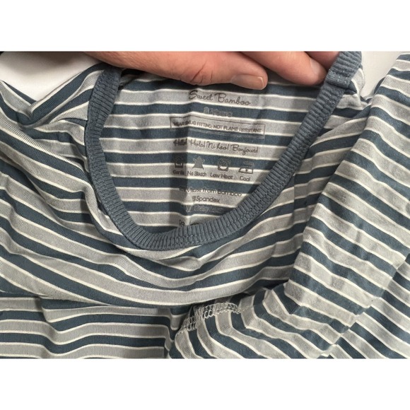 Sweet Bamboo Pjs Youth Size 8 Blue Stripe Vvguc - Picture 7 of 8